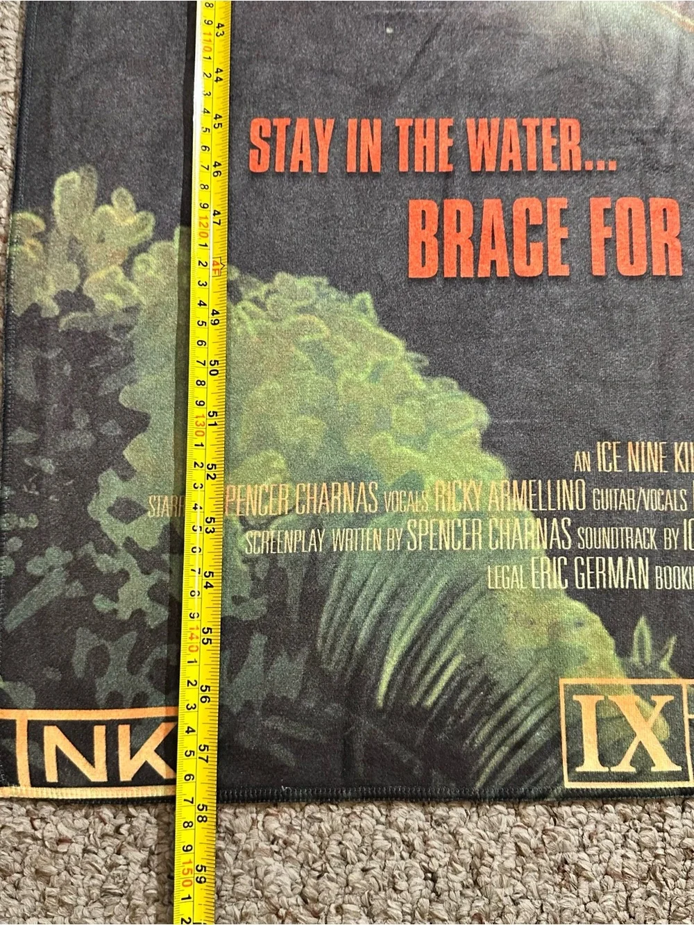 Ice Nine Kills 'Pool of Blood' Beach Towel - Rare Official Metal Tour Merch